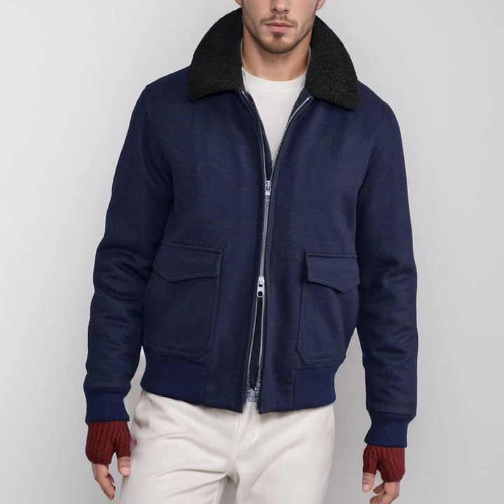 Ashford & Hunt “Cavendish Wool Flight Jacket”