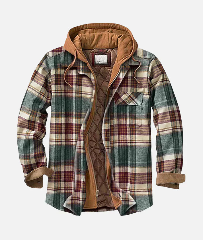 Hugh I Check Patchwork Jacket