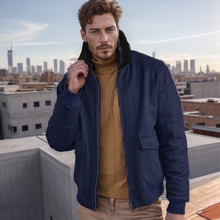 Ashford & Hunt “Cavendish Wool Flight Jacket”
