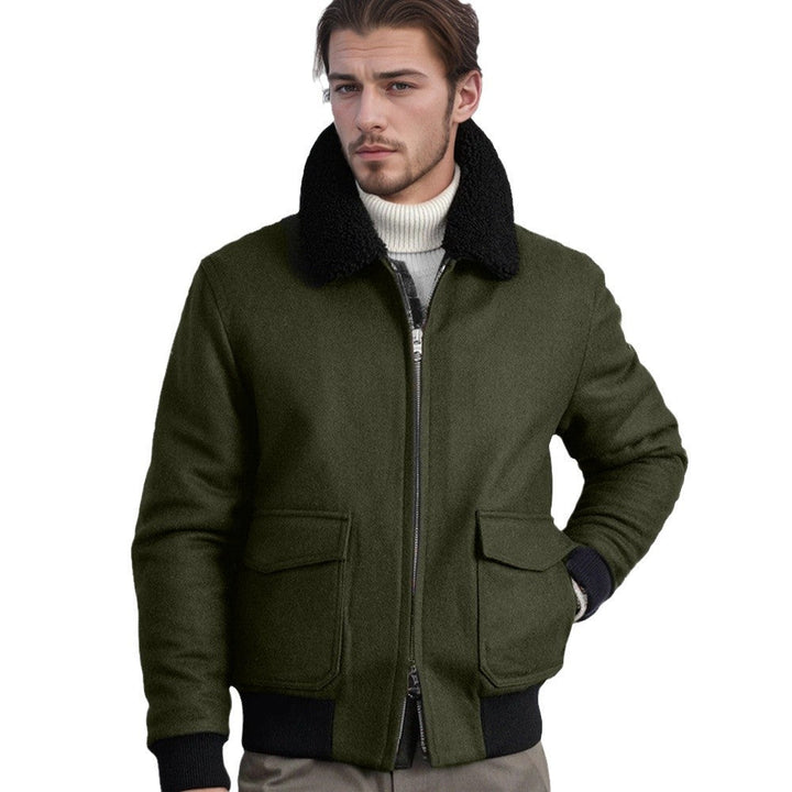 Ashford & Hunt “Cavendish Wool Flight Jacket”