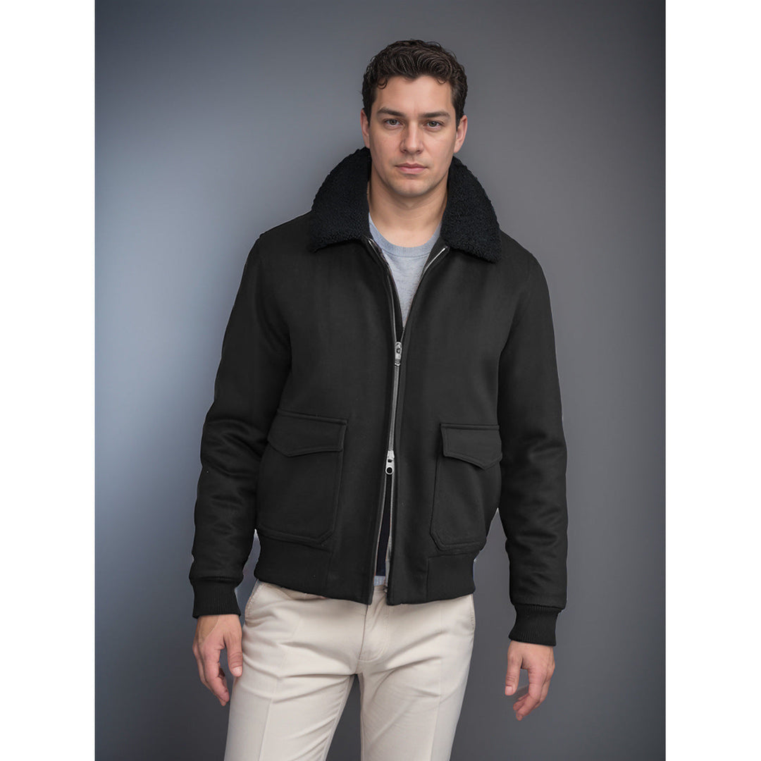 Ashford & Hunt “Cavendish Wool Flight Jacket”