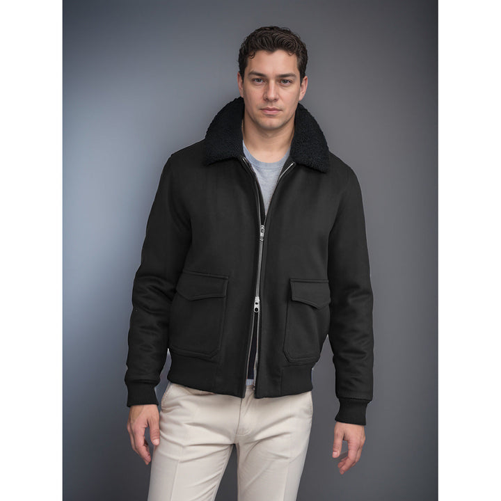 Ashford & Hunt “Cavendish Wool Flight Jacket”