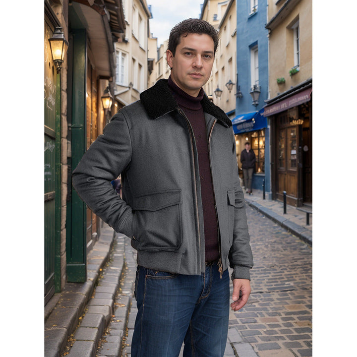 Ashford & Hunt “Cavendish Wool Flight Jacket”