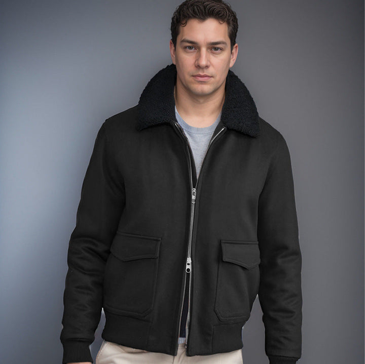 Ashford & Hunt “Cavendish Wool Flight Jacket”