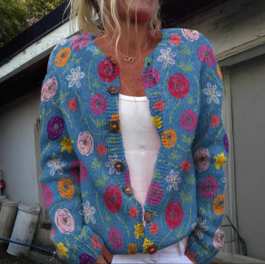 Mabel | Floral Print Cardigan